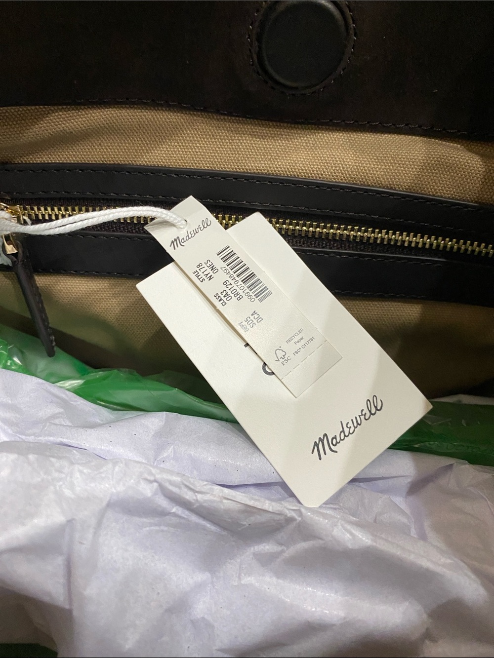 NWT Madewell The Mylie Shoulder Bag Dark Carob - Picture 7 of 7